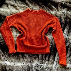 Super soft and cozy sweater | blood orange color